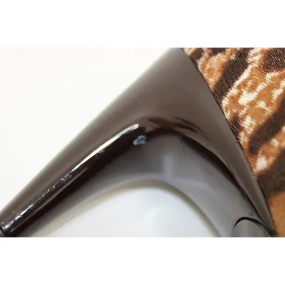 Stuart Weitzman Women's Size 10 Heels Leopard Calf Hair Leather - Picture 12 of 12